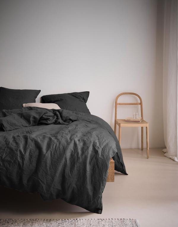 Marc O&apos;Polo Valka Duvet cover Anthracite kussensloop