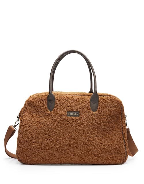 Essenza Pebbles Teddy Weekender bag Leather brown